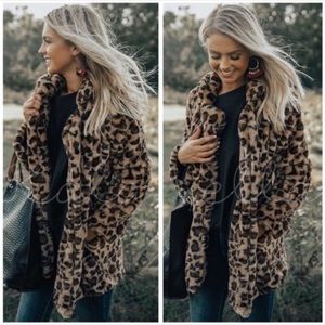 😍 JUST IN🤩 Faux Fur Leopard Coad